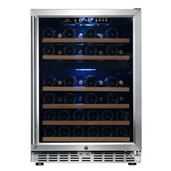 WineCools- KBUSF54D 24" Dual Zone Under Counter Built-in Wine Cooler