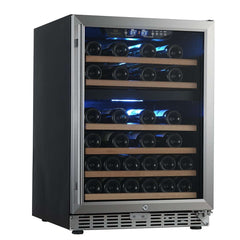 WineCools- KBUSF54D 24" Dual Zone Under Counter Built-in Wine Cooler