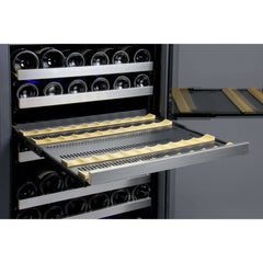 Allavino FlexCount II Tru-Vino 121 Bottle Dual Zone Stainless Steel Right Hinge Wine Fridge VSWR121-2SR20