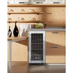 Allavino -FlexCount II Tru-Vino 15" Wide Stainless Steel Right Hinge Beverage Fridge AO VSBC15-SR20