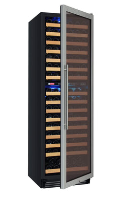 Allavino  FlexCount Classic II Tru-Vino 172 Bottle Dual Zone Stainless Steel Right Hinge Wine Refrigerator YHWR172-2SR20