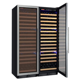 Allavino FlexCount Classic II Tru-Vino 348 Bottle Dual Zone Stainless Steel Wine Fridge 2X-YHWR174-1S20