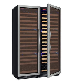 Allavino FlexCount Classic II Tru-Vino 348 Bottle Dual Zone Stainless Steel Wine Fridge 2X-YHWR174-1S20