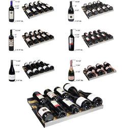 Allavino FlexCount II Tru-Vino 112 Bottle Dual Zone Black Wine Fridge 2X-VSWR56-1B20