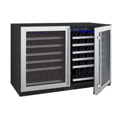 Allavino FlexCount II Tru-Vino 112 Bottle Dual Zone Stainless Steel Wine Fridge 2X-VSWR56-1S20