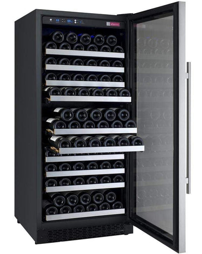 Allavino FlexCount II Tru-Vino 128 Bottle Single Zone Stainless Steel Right Hinge Wine Refrigerator VSWR128-1SR20