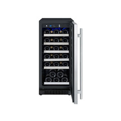 Allavino FlexCount II Tru-Vino 30 Bottle Single Zone Stainless Steel Left Hinge Wine Fridge VSWR30-1SL20