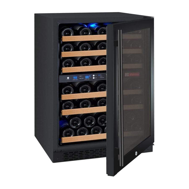 Allavino FlexCount II Tru-Vino 56 Bottle Dual Zone Black Right Hinge Wine Fridge VSWR56-2BR20