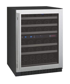 Allavino FlexCount II Tru-Vino 56 Bottle Dual Zone Stainless Steel Right Hinge Wine Fridge VSWR56-2SR20