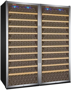 Allavino Vite II Tru-Vino 554 Bottle Dual Zone Black Wine Fridge 2X-YHWR305-1S20