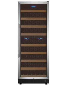 Allavino  Vite II Tru-Vino 99 Bottle Dual Zone Stainless Steel Right Hinge Wine Fridge YHWR99-2SR20