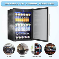 Antarctic Star Beverage Refigerator -145 Can Mini Fridge for Soda Beer or Wine,Small Drink Dispenser