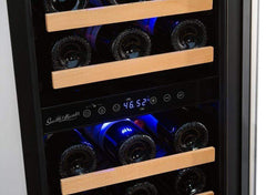 Smith & Hanks 32 Bottle Dual Zone Stainless Steel Wine Fridge RW88DR