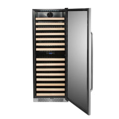 Whynter 164 Bottle Built-in Stainless Steel Dual Zone Compressor Wine Refrigerator BWR-1642DZ