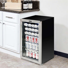 Whynter Beverage Refrigerator - Stainless Steel with internal fan BR-130SB