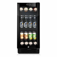 Whynter Built-in Black Glass 80-can capacity 3.4 cu ft. Beverage Refrigerator BBR-801BG