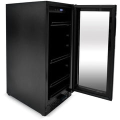 Whynter Built-in Black Glass 80-can capacity 3.4 cu ft. Beverage Refrigerator BBR-801BG