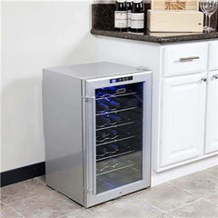 Whynter SNO 28 Bottles Wine Cooler - Platinum with lock  WC-28S